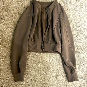 Lululemon ribbed cropped bomber